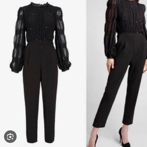 Express Black Long Sleeve pantsuit